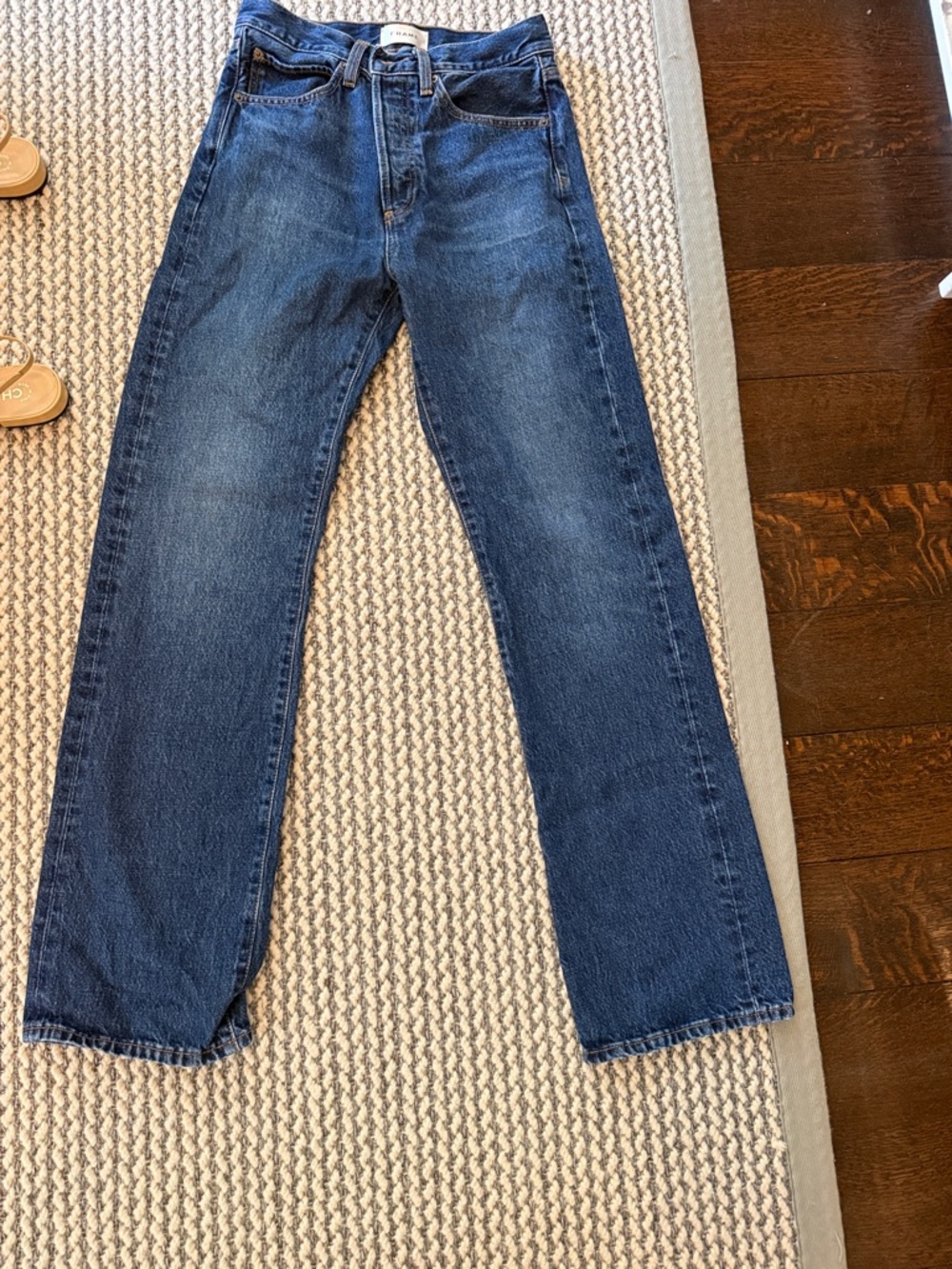 Frame Denim Straight-Leg Jeans Logic- the Vertical